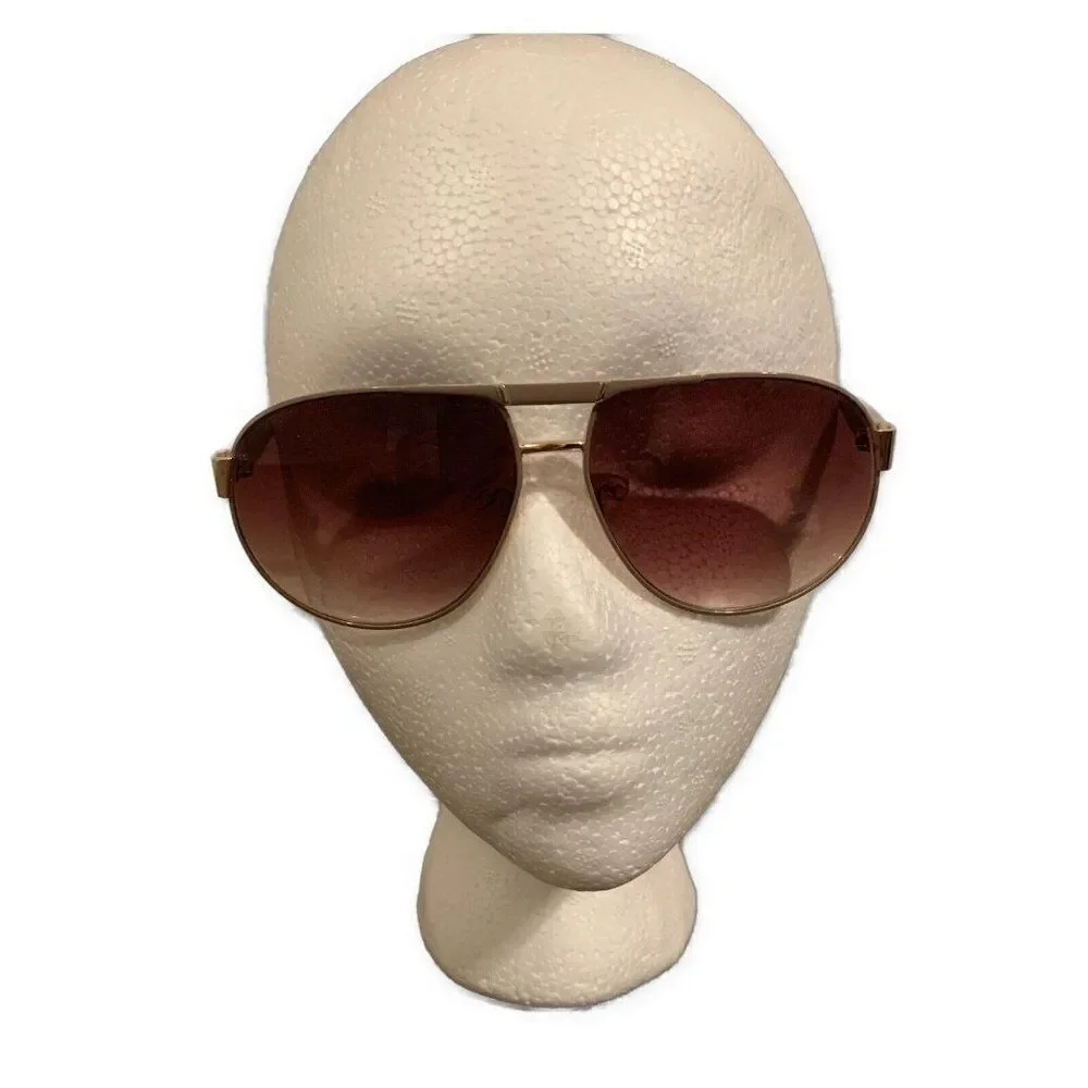 Tahari Womens Tan Gold Aviator Sunglasses #21